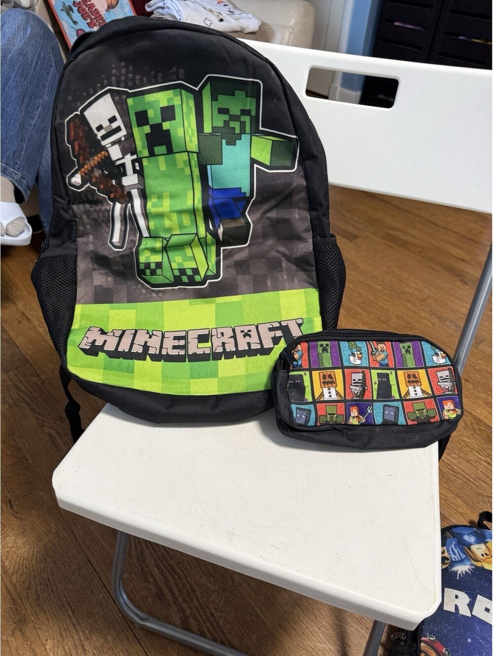 Minecraft 2pcs Book bag Set Back To School Minecraft School bags